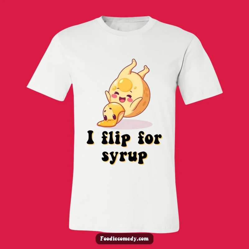 Funny Pancake Somersault T-Shirt: Wearable Joyful Breakfast Cartoon Tee Gift