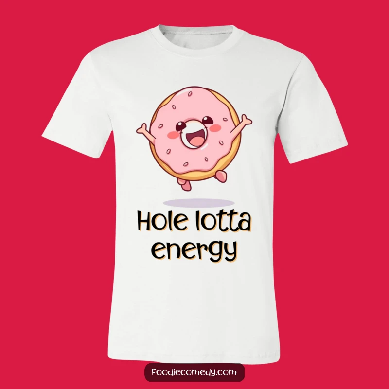 Funny Donut Jump T-Shirt: Hilarious Pastry Tee for the Energetic!