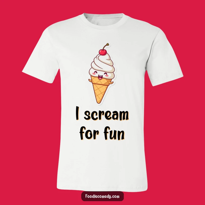 Funny Spinning Ice Cream Cone T-Shirt - Wear Your Joyful Dessert