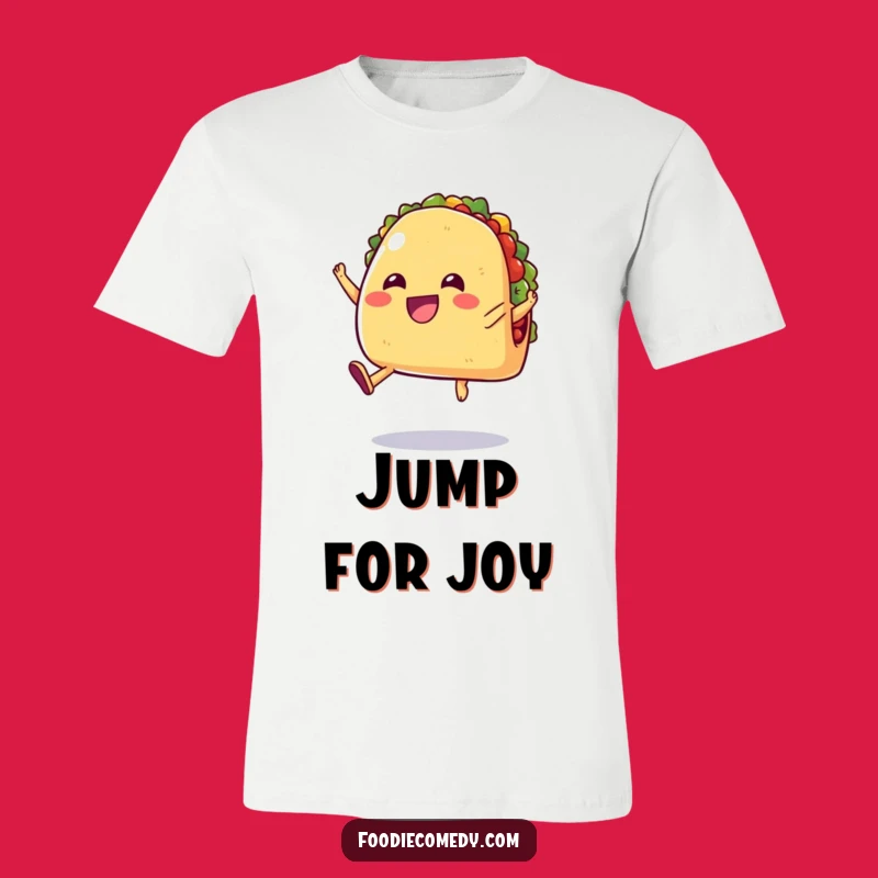 Funny Jumping Taco T-Shirt - Hilarious Mexican Food Fiesta Tee