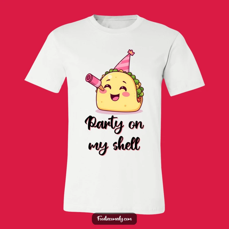Funny Taco T-Shirt: Party Hat Taco Tee, Hilarious Fiesta Apparel Gift for Foodies
