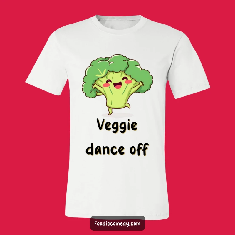 Funny Broccoli Dance T-Shirt: Hilarious Veggie Groove for All