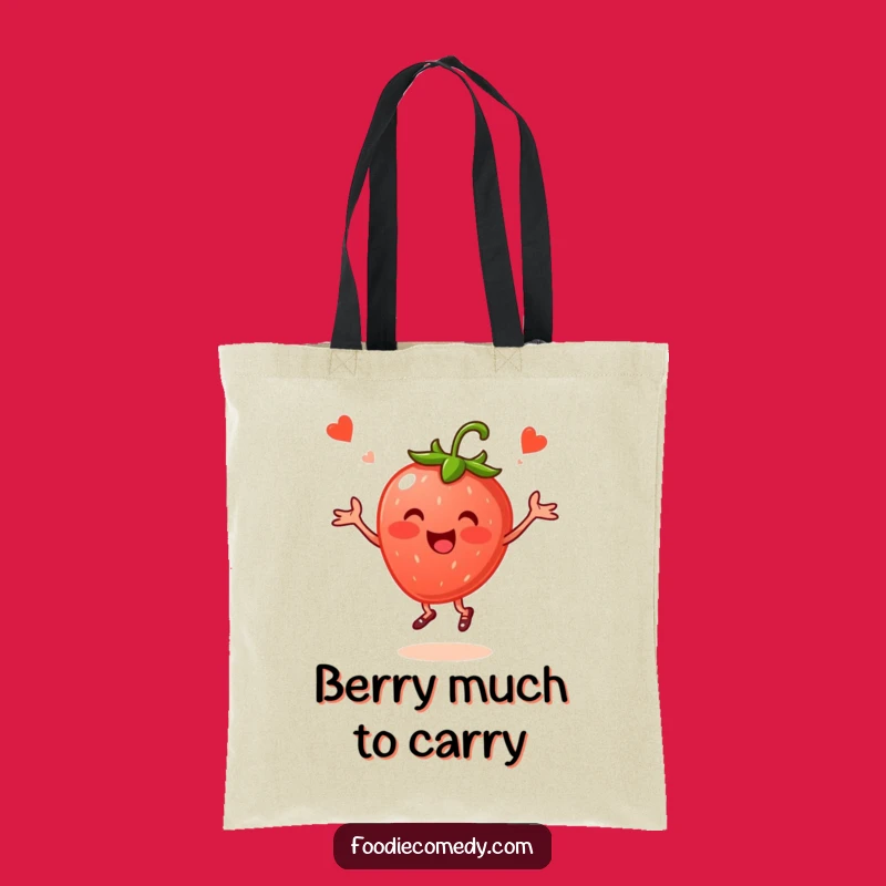 Funny Strawberry Folk Dance Tote Bag - Carry Your Cheer with Style