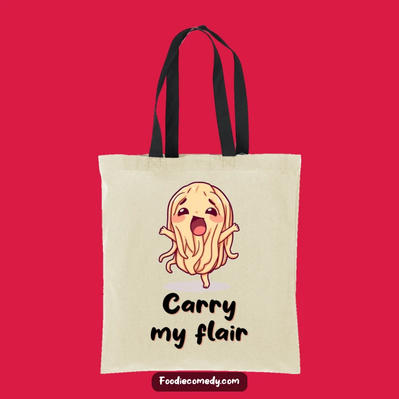 Funny Wiggling Noodle Tote Bag - Carry Your Fun Wherever You Go