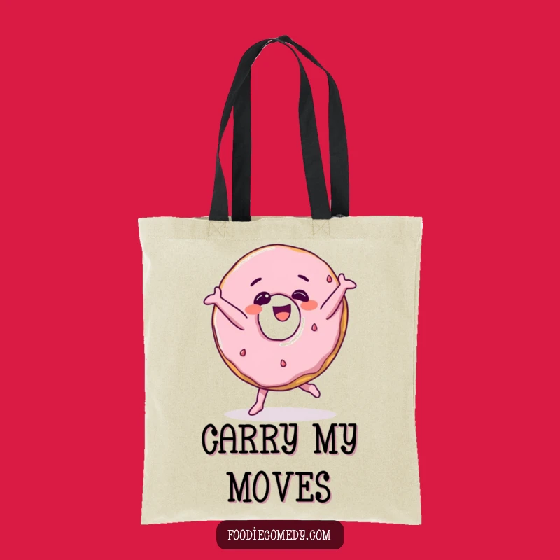 Funny Donut Breakdance Tote Bag a Stylish and Humorous Carry-All