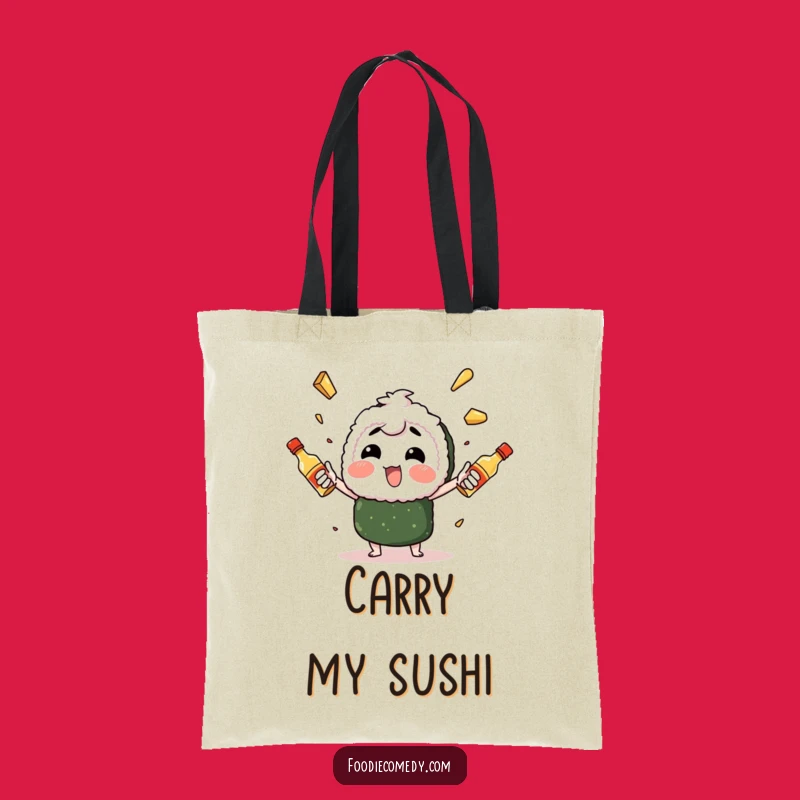 Funny Sushi Juggling Tote Bag: Carry Your Flavor with Masterful Mayo, Perfect Funny Gift