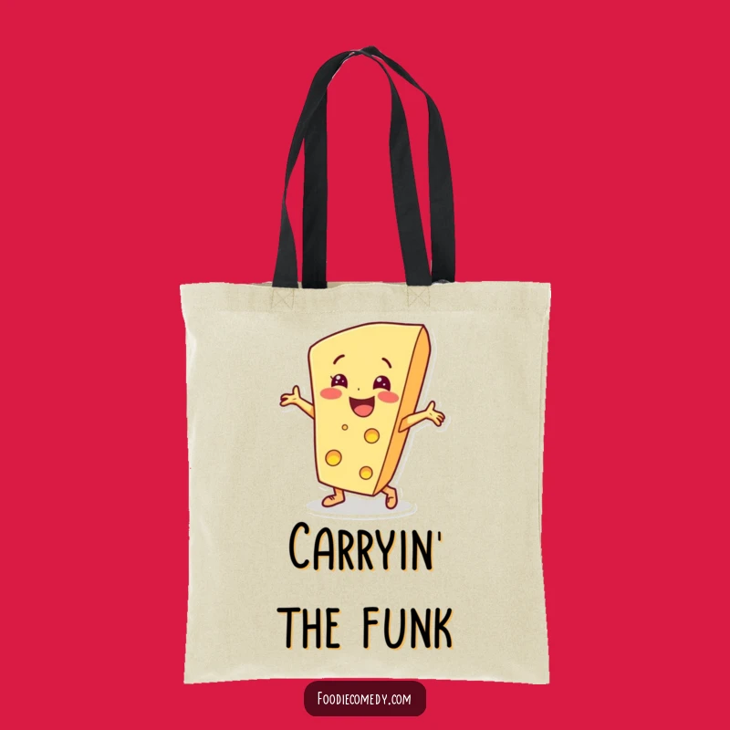 Funny Cheese Breakdance Tote Bag: Carry Your Groove, Perfect Humorous Gift!