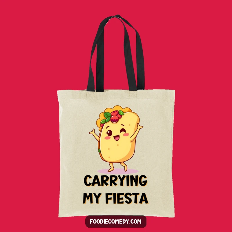 Funny Taco Salsa Dancer Tote Bag: Carry Your Fun in this Hilarious Foodie Accessory!