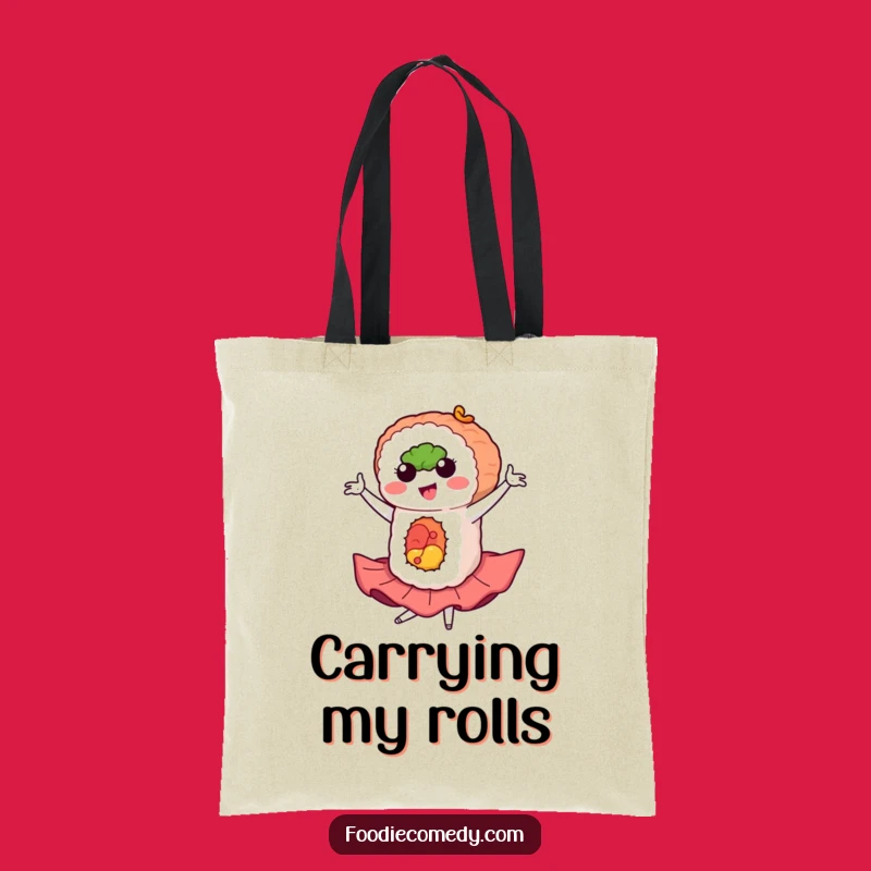 Funny Sushi Flamenco Tote Bag: Carry Your Flair in Style
