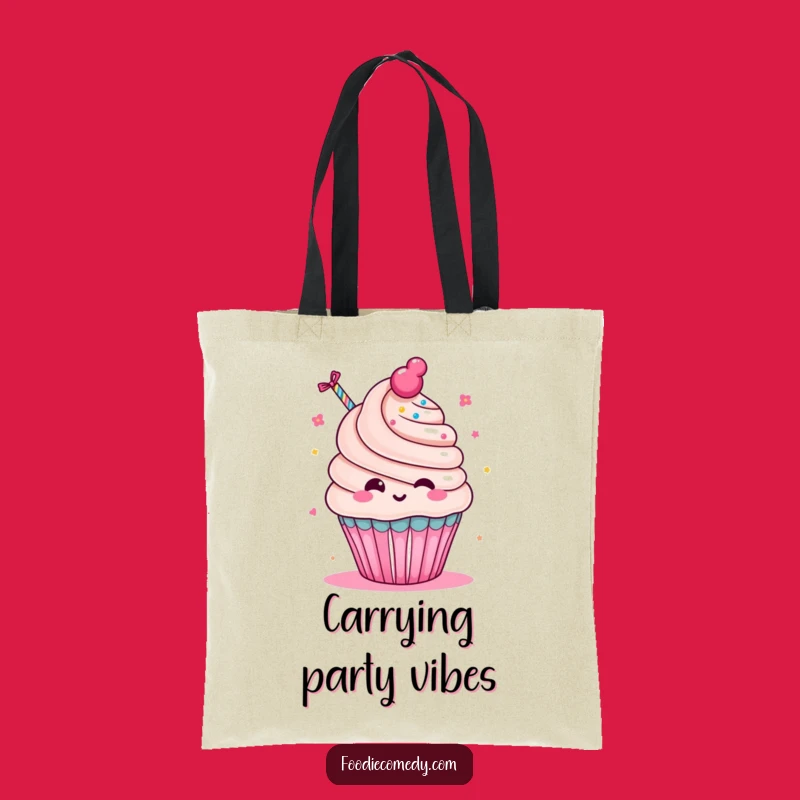 Funny Cupcake Party Tote Bag - Cute Kawaii Carry-All