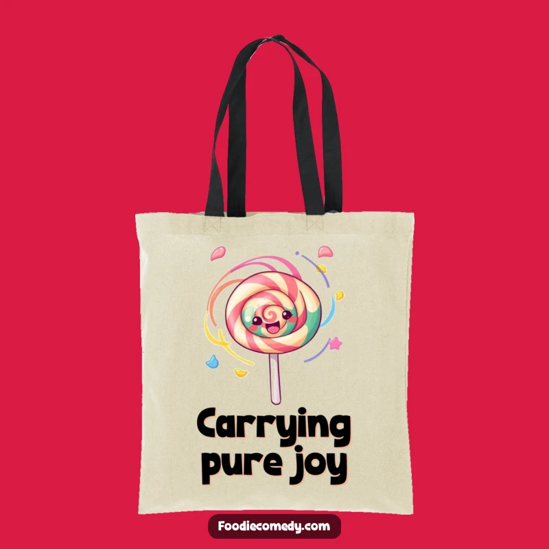 Funny Kawaii Lollipop Tote Bag, Stylish Swirling Carry-All Gift