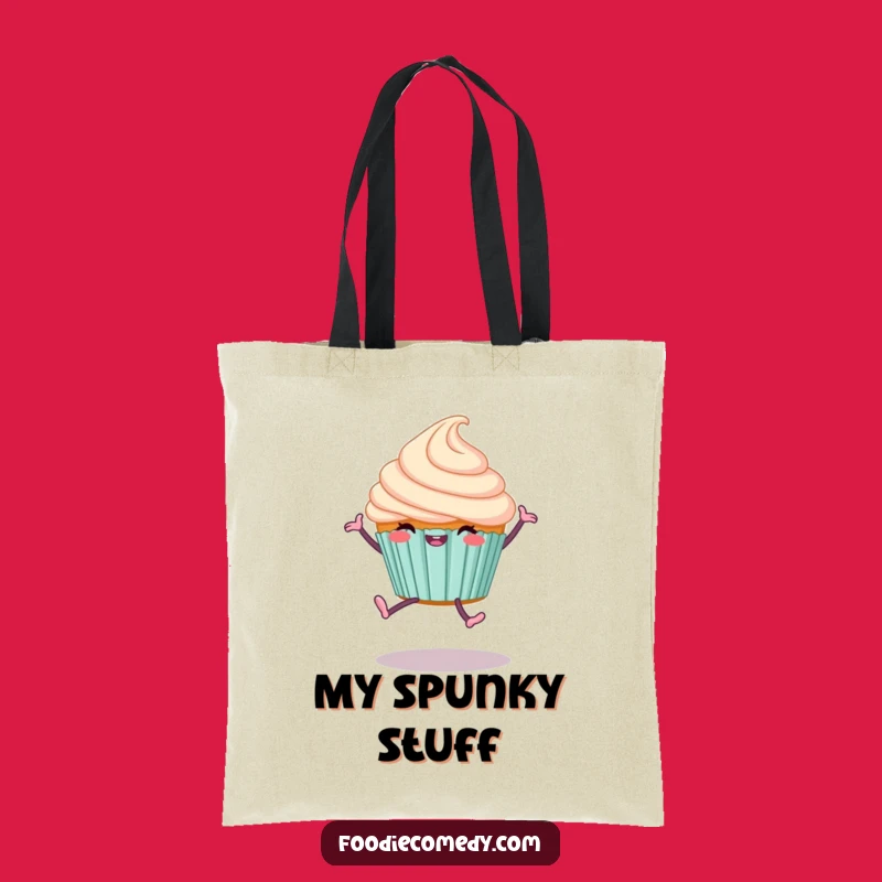 Funny Cupcake Cartwheel Tote Bag: Joyful Dessert Accessory for Everyday Sweetness