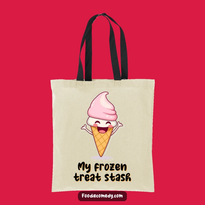 Funny Ice Cream Cone Shimmy Tote Bag: Chic Hilarious Accessory