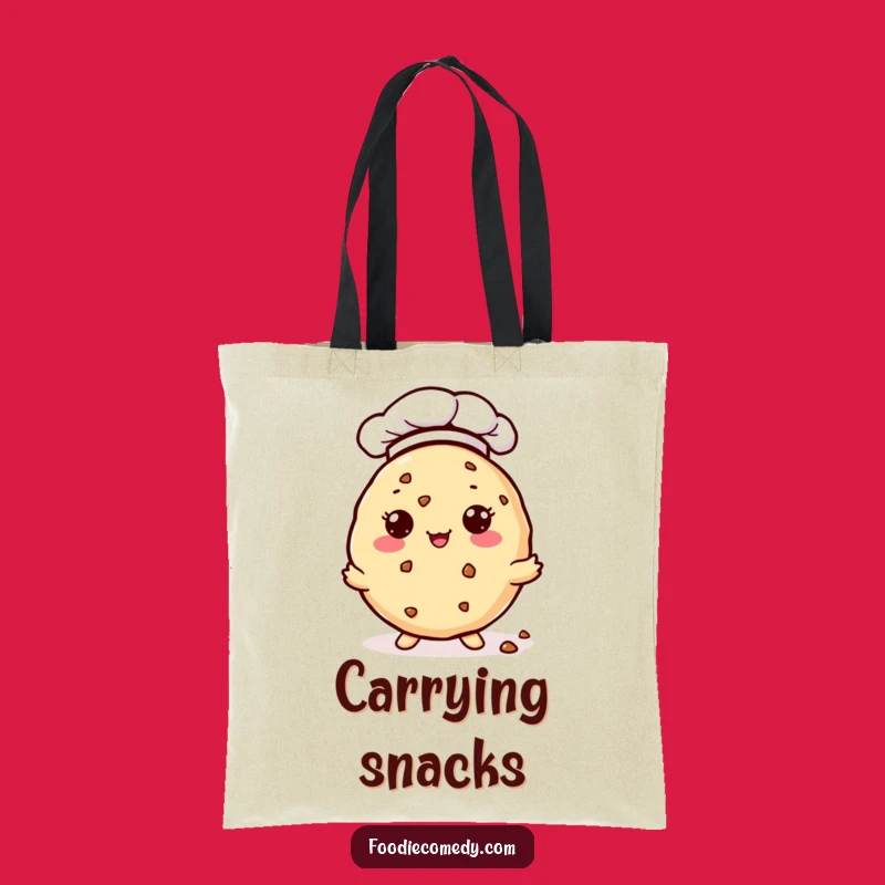 Funny Kawaii Cookie Tote Bag: Durable & Humorous Baker's Carryall