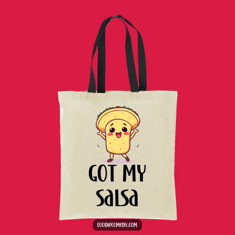 Funny Kawaii Taco Dance Tote Bag: Hilarious Fiesta Carry-All