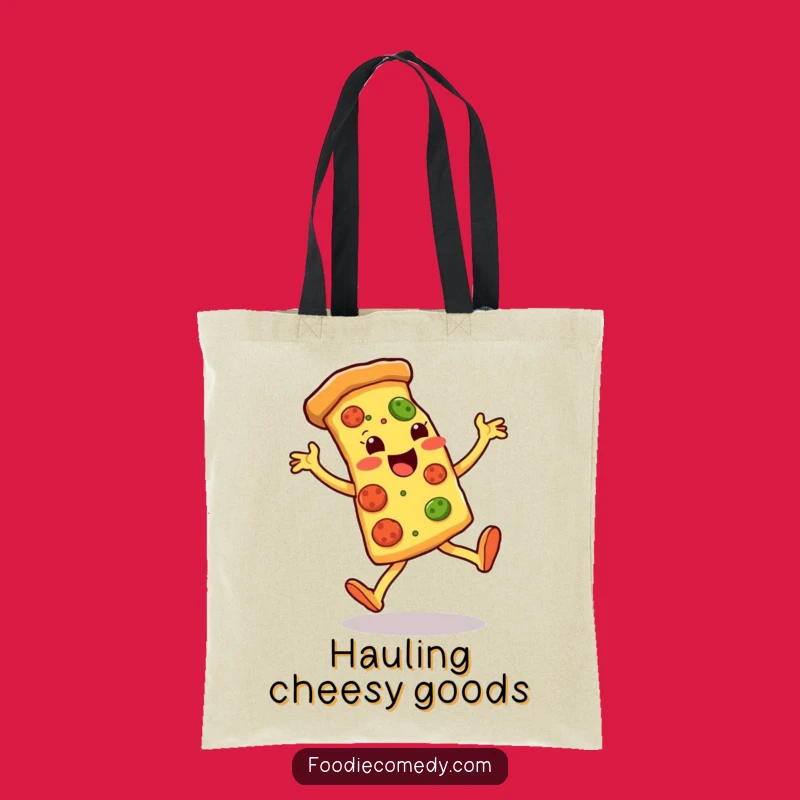 Funny Pizza Dancer Tote Bag: Carry Your Slice of Joy Everywhere!