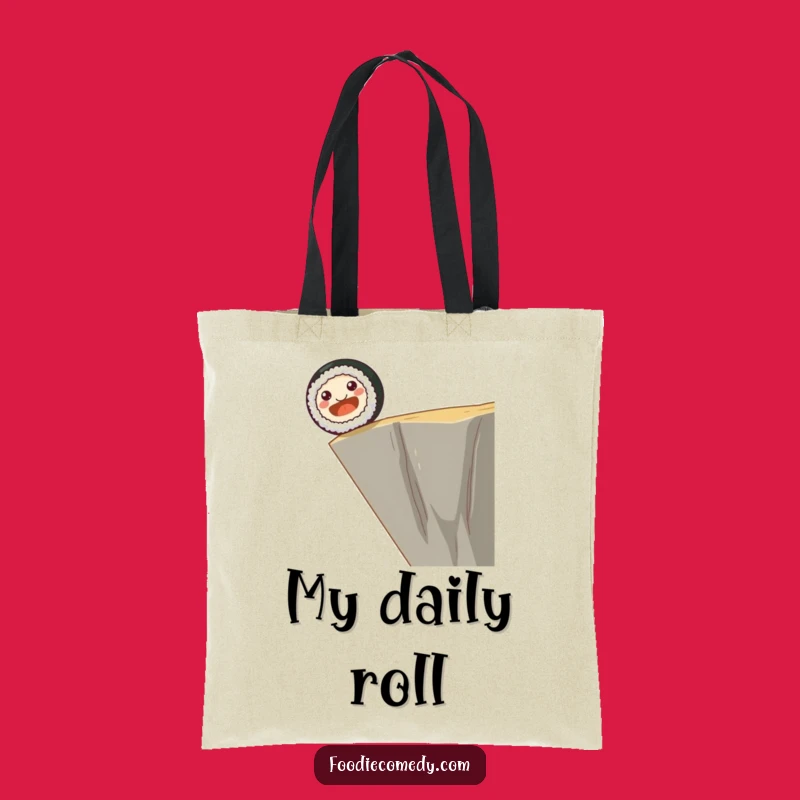 Funny Sushi Roll Tote Bag - Hilarious Foodie Adventure Accessory