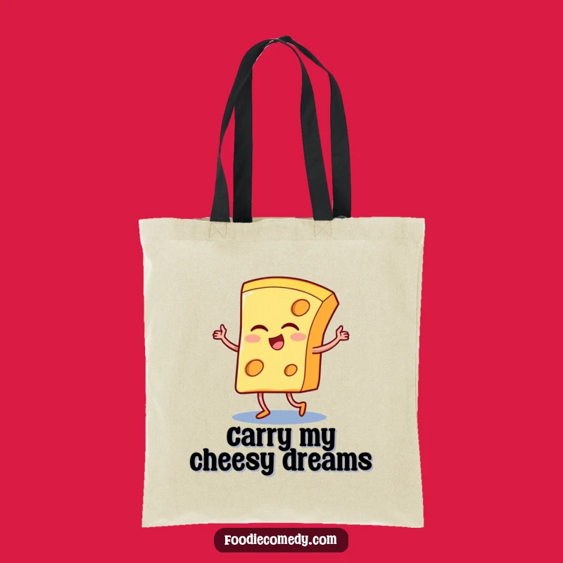 Funny Tango Cheese Slice Tote Bag: Carry Your Groceries with Culinary Flair