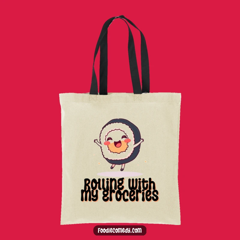 Funny Sushi Ballet Dancer Tote Bag: Carry Your Essentials with Grace and Humor!